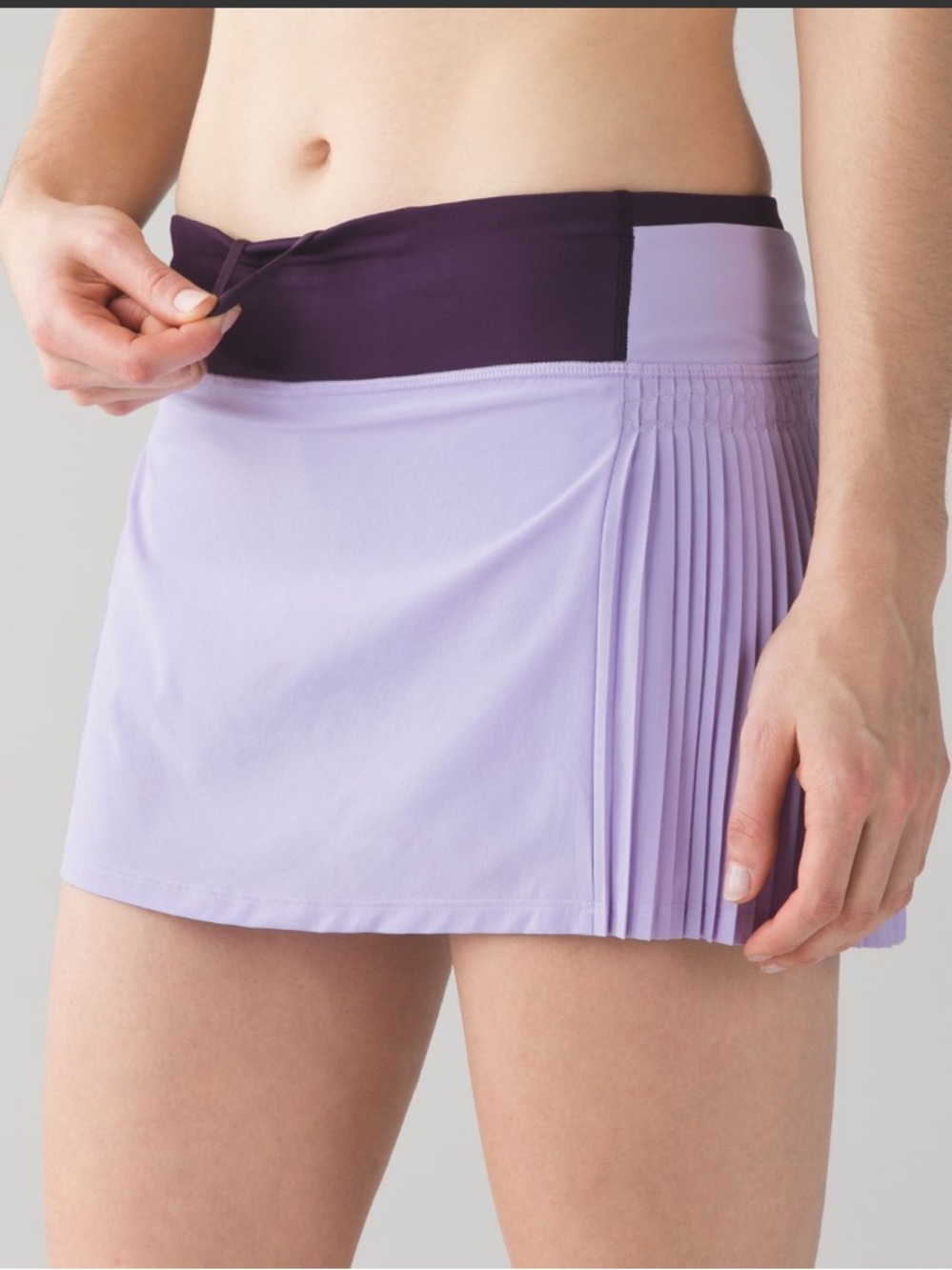 Lululemon Time To Shine Skirt Lilac Purple Pleated Mini Skort 6 Vintage